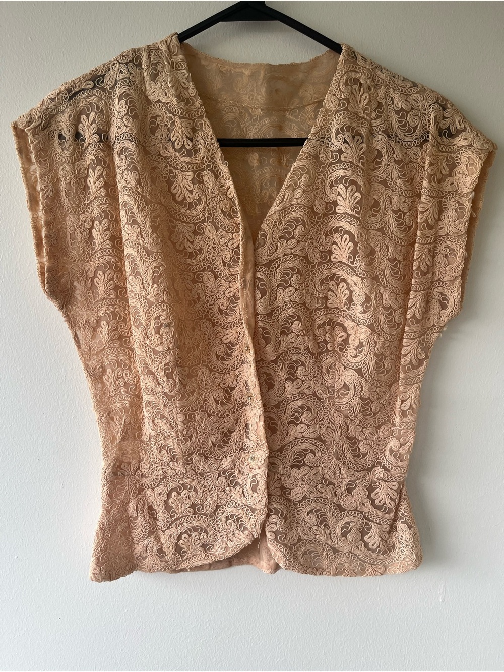 Vintage hand embroidered blouse